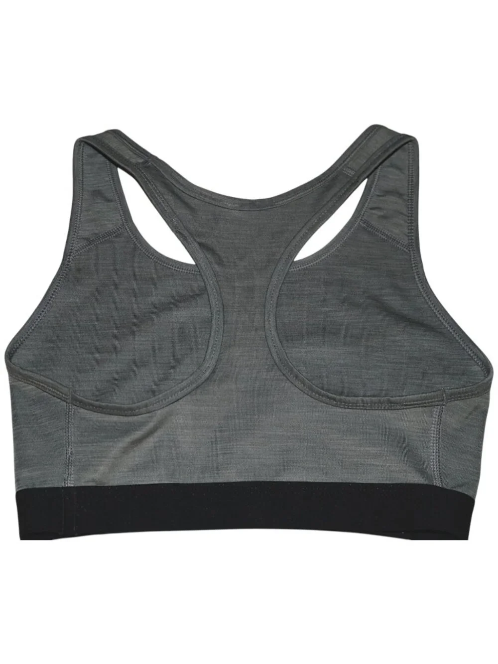 Nike Gray & Black Dri‑Fit Racerback Sports Bra Size Small
